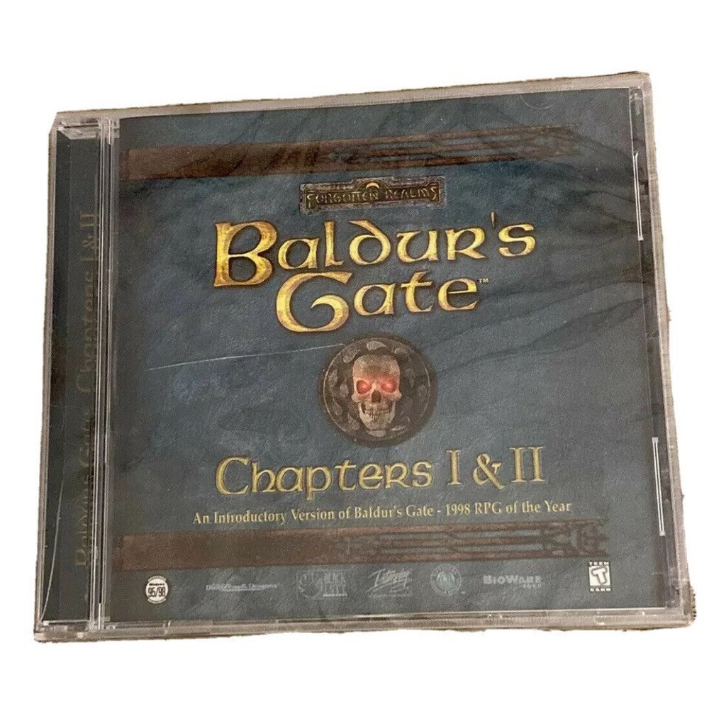 Vtg New Baldur’s Gate RPG Game PC D & D Fantasy Chapters 1 & 2 Forgotten Realms